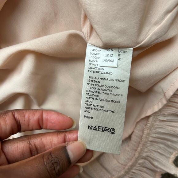 Anthropologie Pale Pink Amelie Sequin Tank Top US Size 8 - Picture 7 of 8